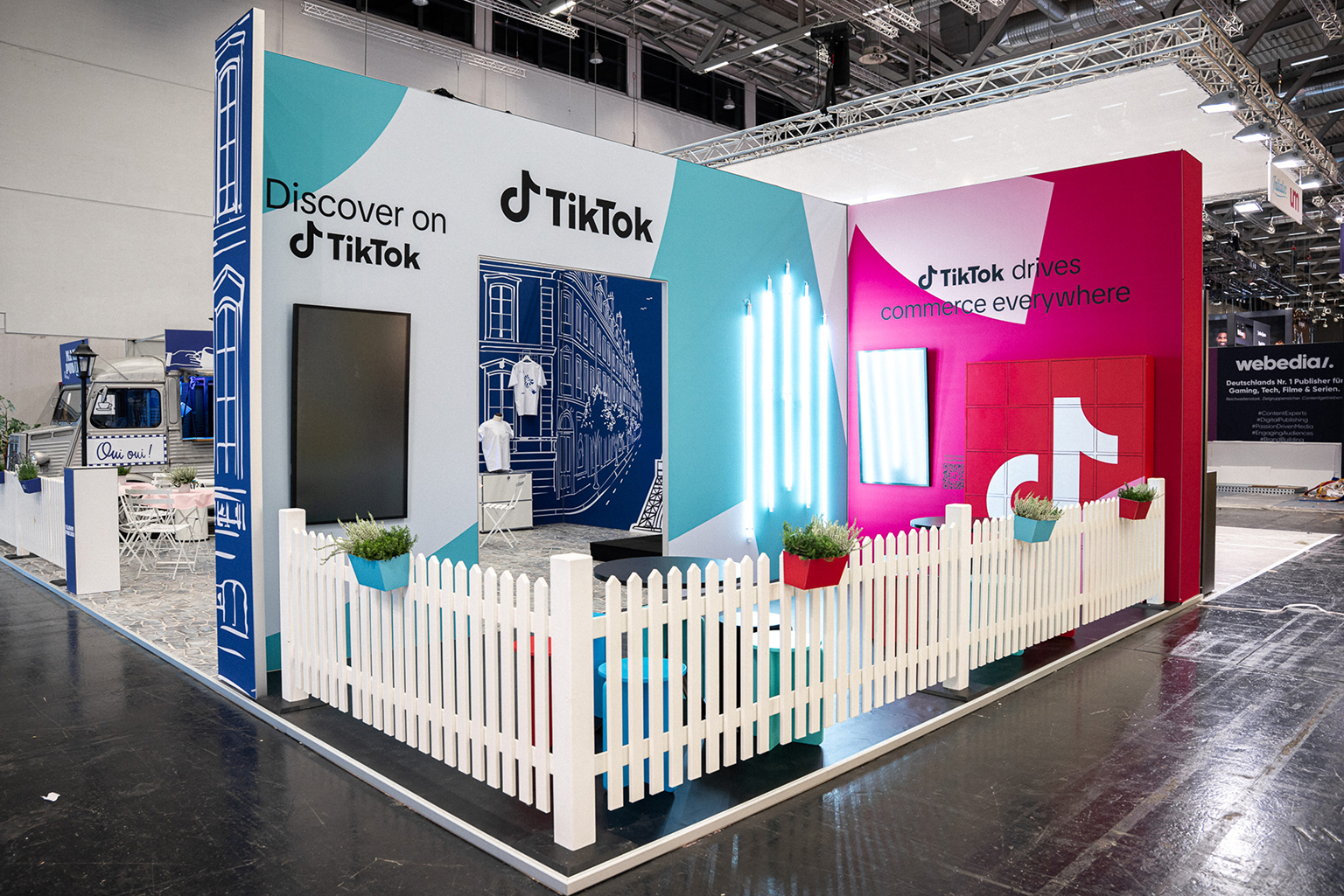 Messestand für TikTok