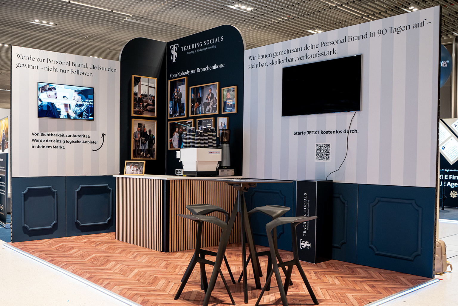 Messestand für teaching Socials.
